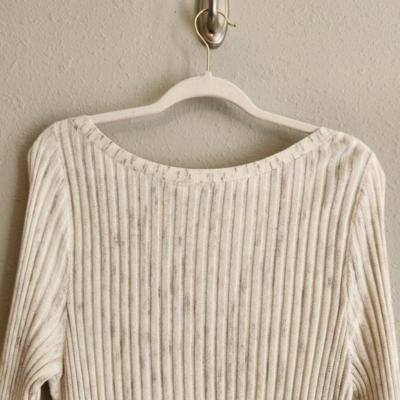 Anthropologie Moth Heathered Ribbed Sweater Dress Size Large - Picture 10 of 13